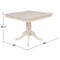 International Concepts 36 in. x 36 in. Square Top Pedestal Table - 29.1 in.H K-3636TP-30P - alternate 2